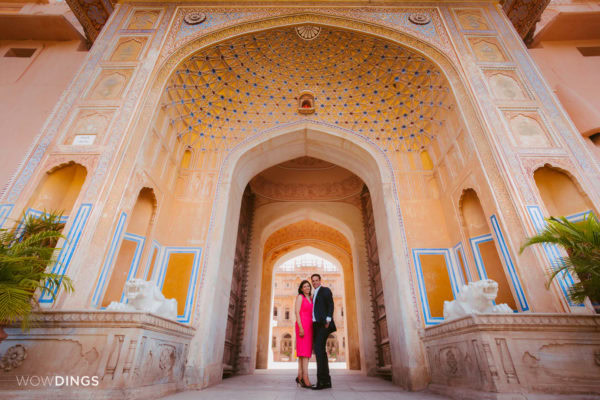 destination wedding photography by wowdings at chomu palace, jaipur