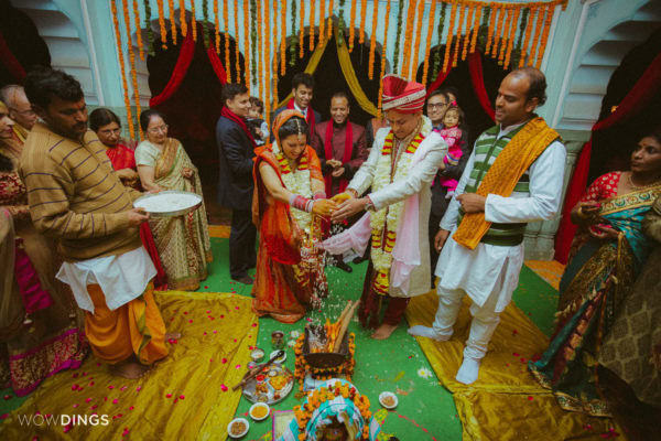 destination wedding photography by wowdings at chomu palace, jaipur