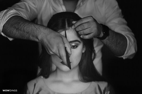 Muslim Bridal makeup and getting ready documentary shot at a wedding in delhi