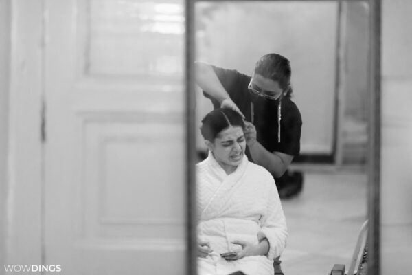 beautiful portrait picture of a bengali bride
