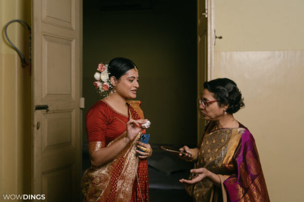 beautiful portrait picture of a bengali bride