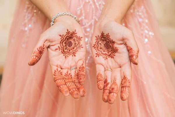 Muslim Bride Mehndi hands at her reception party