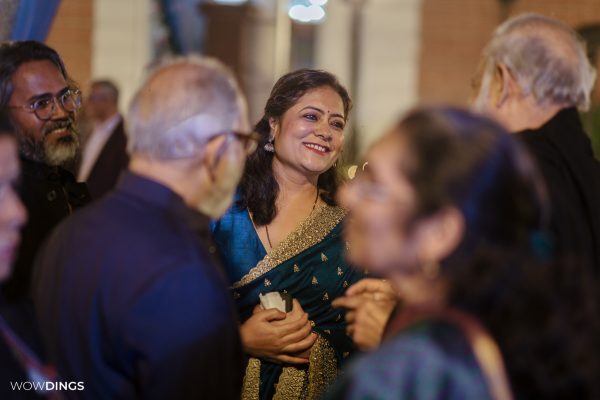 Sohail hashmi meeting guests at his daughter sarah hashmi wedding