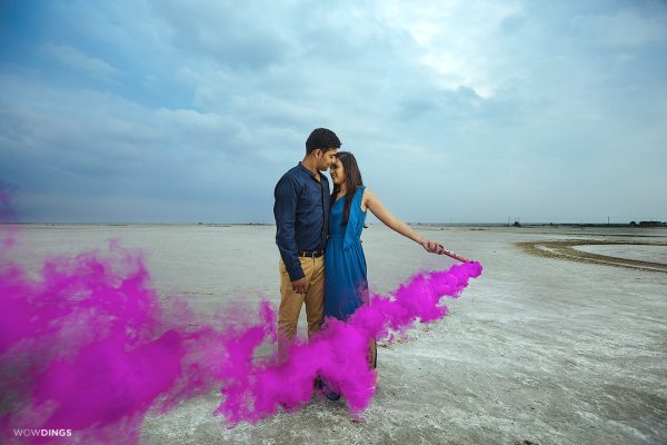 Smoke bomb Photography of couple