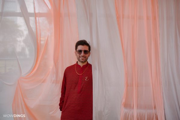 italian groom in cross culture wedding photography in kolkata