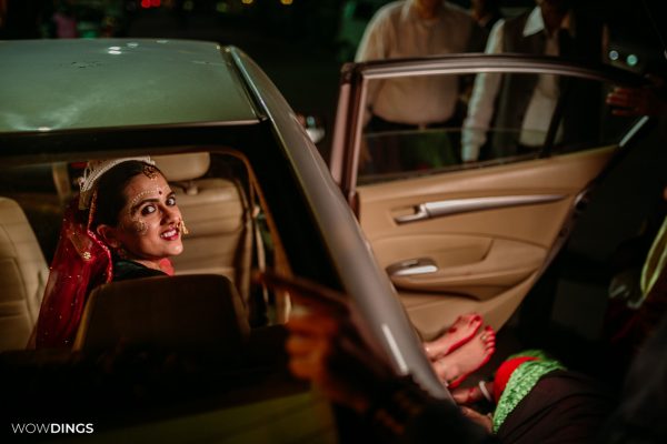 Bride wearing Alta on her leg, Cross culture wedding photography in kolkata by wowdings