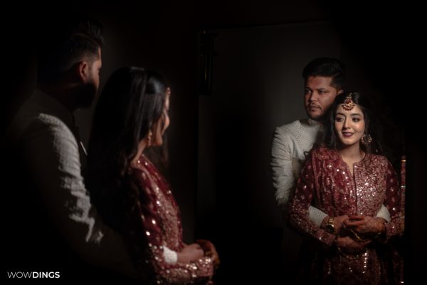 muslim bride wearing traditional attire