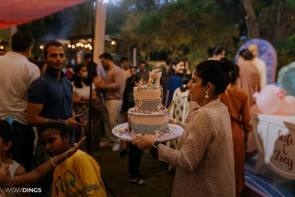 Delhi birthday party in daylight