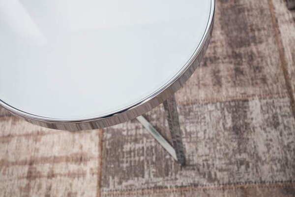 Sklenený konferenčný stolík Art Deco Ø 45 cm »