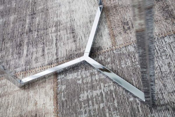 Sklenený konferenčný stolík Art Deco Ø 45 cm »