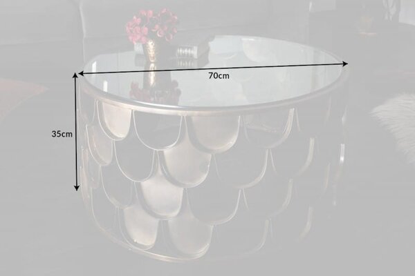 Konferenčný stolík Abstract Fischschuppen Design 70cm