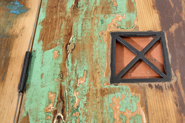 Konferenčný stolík Jakarta 70cm Truhe white wash Mango