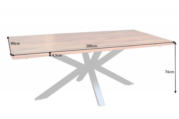 Jedálenský stôl Galaxie II 180cm sheesham