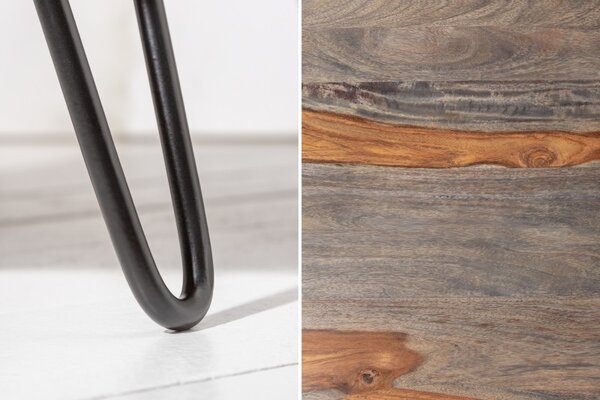 Konferenčný stolík Organic Living 60cm sheesham sivá