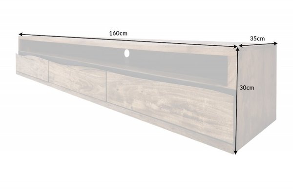 TV-stolík Mammut 160cm agát honey hängend