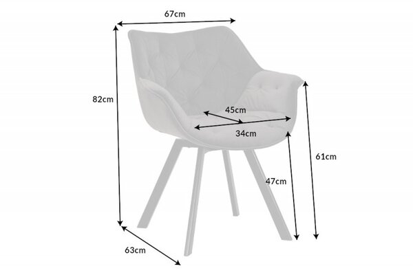 Stolička The Dutch Comfort champagner greige zamat