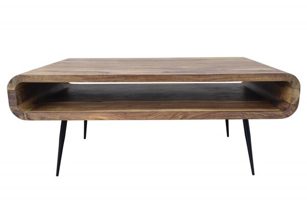 Konferenčný stolík Alpha 90cm sheesham stone finish