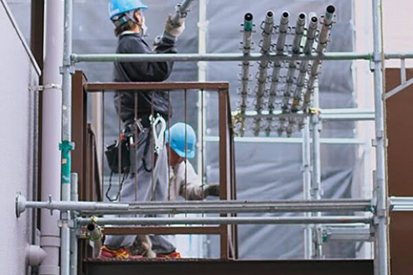 足場解体、お引渡し