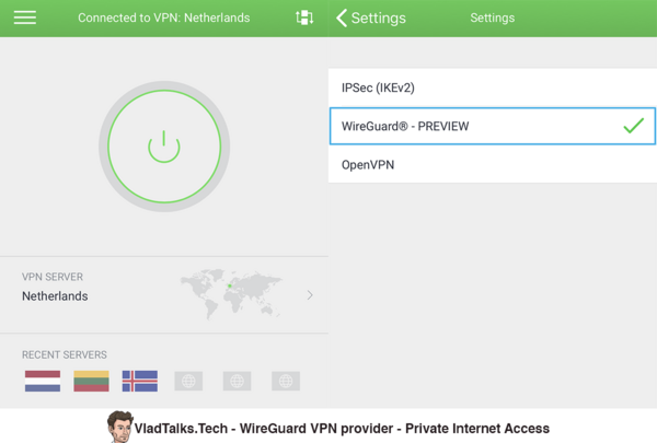 WireGuard VPN provider - PIA (Private Internet Access)