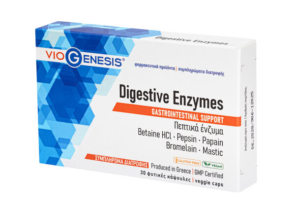 Viogenesis Digestive Enzymes 30 Caps