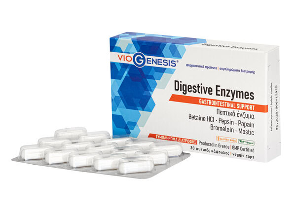 Viogenesis Digestive Enzymes 30 Caps - Image 2