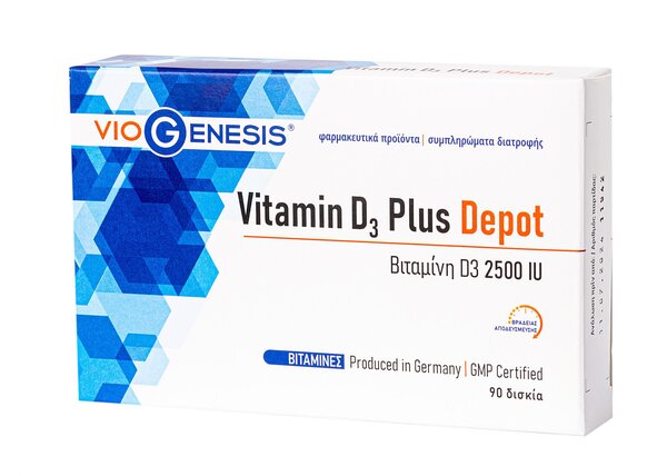 Viogenesis Vitamin D3 Plus 2500 Iu Depot 90 Tabs