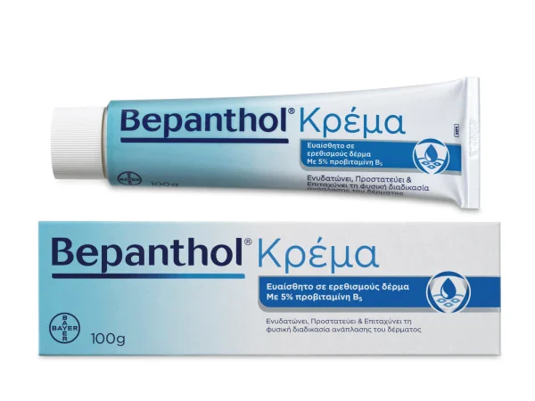 Bepanthol Ενυδατική Κρέμα για Ευαίσθητο & Ερεθισμένο Δέρμα 100g