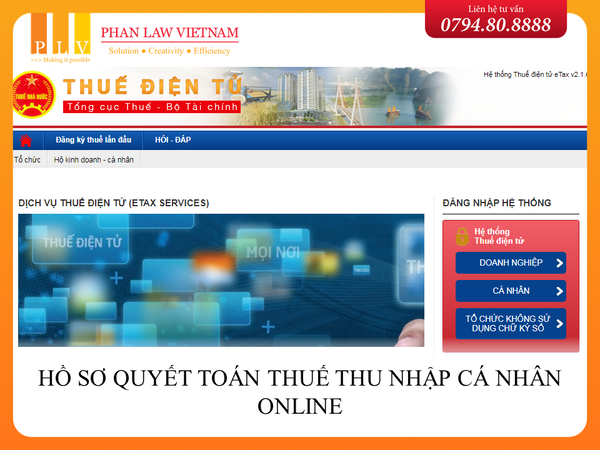 Có thể nộp hồ sơ quyết toán thuế thu nhập cá nhân online được không?