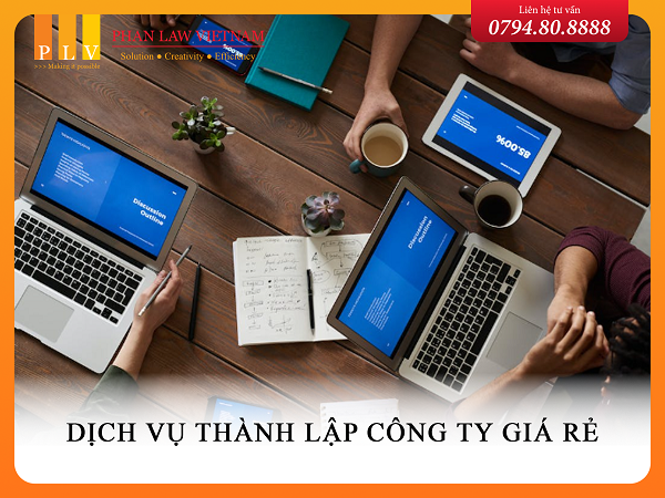 Dịch vụ thành lập công ty giá rẻ.