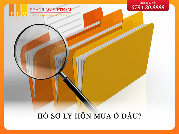 Hồ sơ ly hôn mua ở đâu?