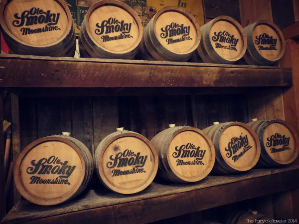 A Travel Guide to Moonshine in the Smoky Mountains 11 This is how the moonshine is stored. Just like they always were. Ole Smoky distills and stores moonshine just like their grandaddies did, just on a bigger scale.