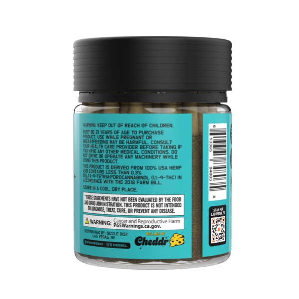 50ct 1.5g PreRoll - BLUE CHEESE - Indica wholesale – Dizzle Dist