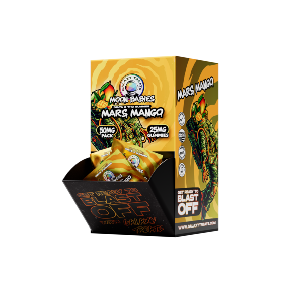 25mg D8 Gummies - MARS MANGO - 2pk/50ct Feeder wholesale – Dizzle Dist