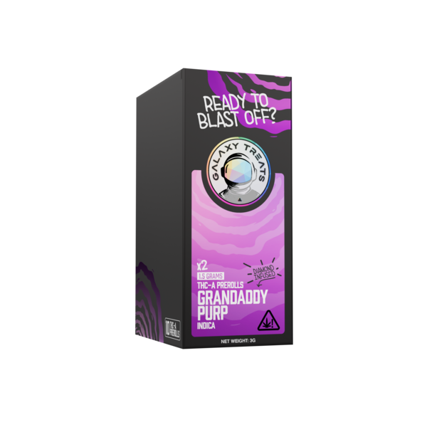 2 - 1.5g PreRolls - GRANDADDY PURP - Indica wholesale – Dizzle Dist