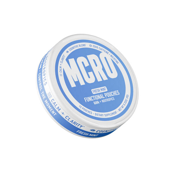MCRO Fresh Mint kava pouches wholesale tin