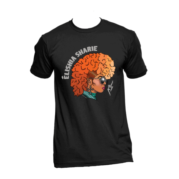 Élishia Sharie store merch - Phoenix Rises black tee