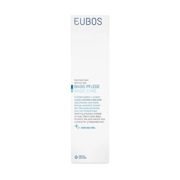 Eubos Liquid Blue Καθαρισμός Προσώπου & Σώματος Χωρίς Άρωμα 400 ml