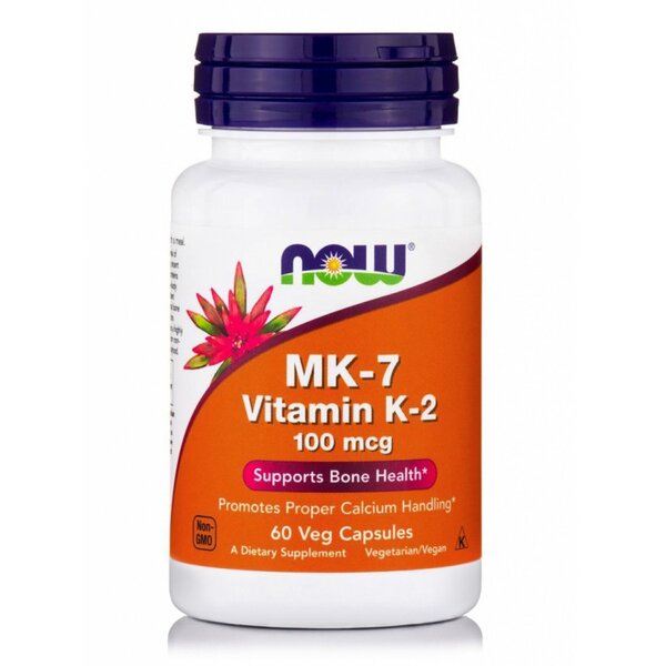 Now Foods MK-7 Vitamin K-2 100 mcg 60veg.caps