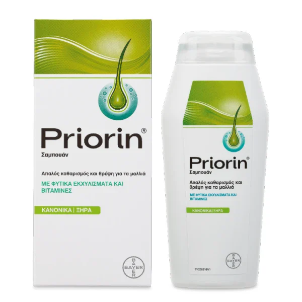 Priorin Σαμπουάν Θρέψης με Φυτικό Εκχυλίσμα Κεχριού, Γλυκοπρωτεΐνες & Προβιταμίνη Β5 Κανονικά ή Ξηρά Μαλλιά 200ml