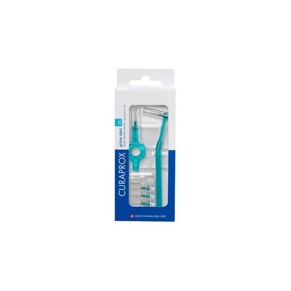 Curaprox CPS 06 Prime Start Μεσοδόντια Βουρτσάκια 2 Λαβές Τυρκουάζ