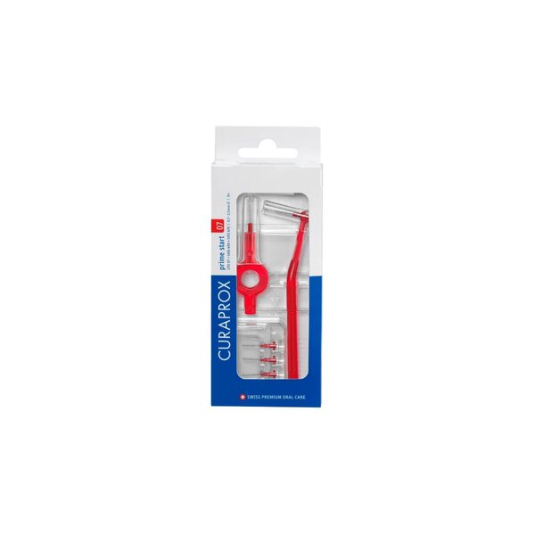 Curaprox CPS 07 Prime Start Μεσοδόντια Βουρτσάκια 2 Λαβές Κόκκινο