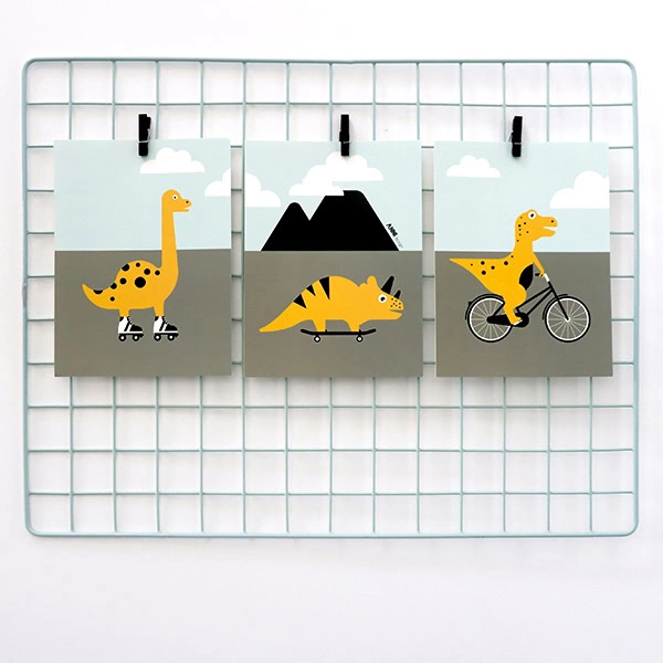 Kinderkamer poster set dino's