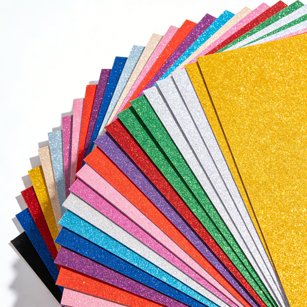 8.5 x 11 Inch Glitter Cardstock 100 sheets, 50 Vibrant Assorted Colors 250GSM/92LB, No-Shed Decorative Glitter Paper for Art, Crafting, Greeting Cards & Scrapbooks - Image 12