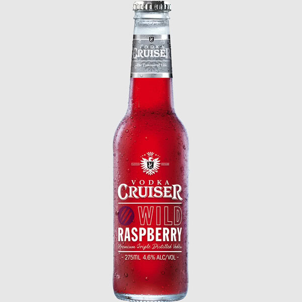 CRUISER WILD RASP 4.6% 275ML BOTTLES Pack Size:24 Pack Size:24