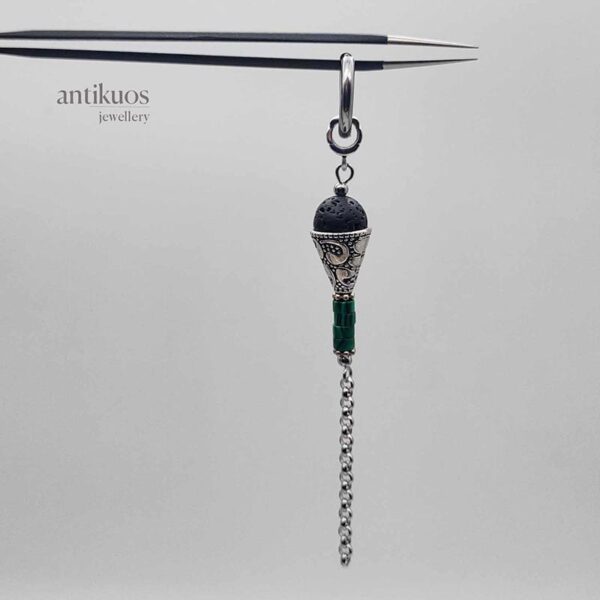Boho earring,tribal earring,Celtic Torch