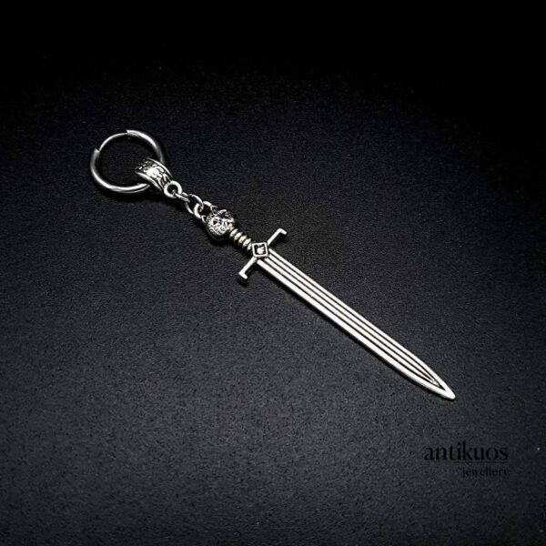 Bastet sword earring