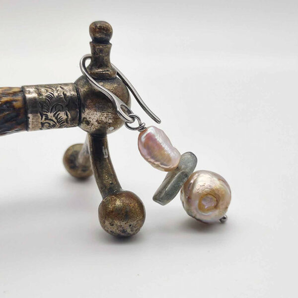 pearl earring,baroque pearl earring