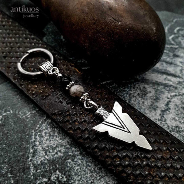 Silver Arrow earring