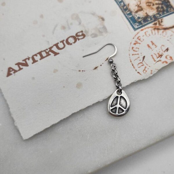 Peace earring
