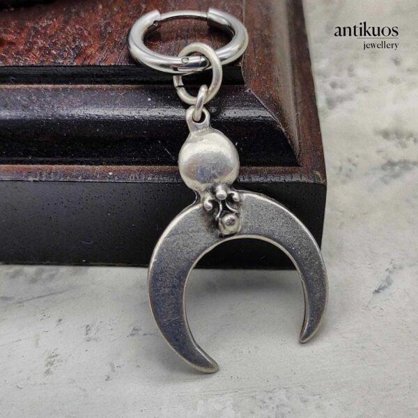 Kayra moon earring